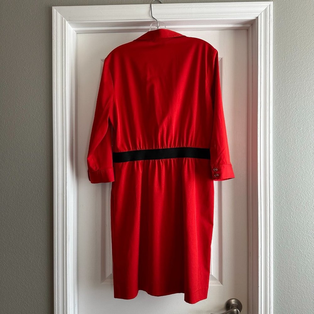 Shirt dress - red and black - New York & Company - Picture 3 of 5